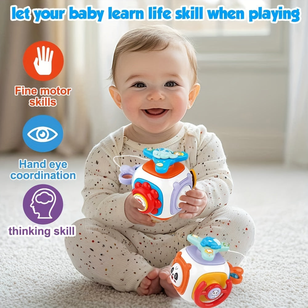 1pc 8-in-1 Busy Ball Cube for Toddlers