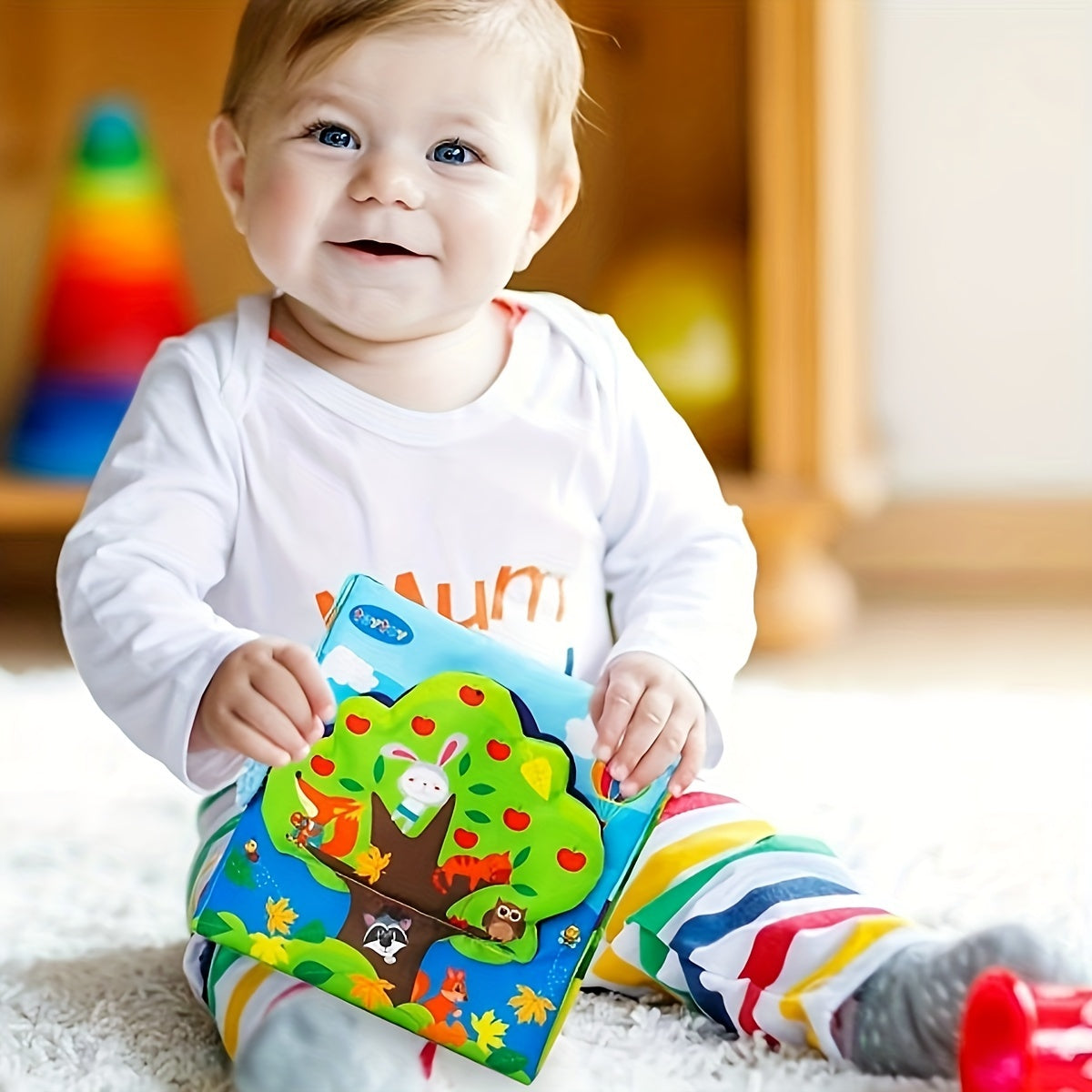 3D Baby Cloth Book Educational Infant Toy