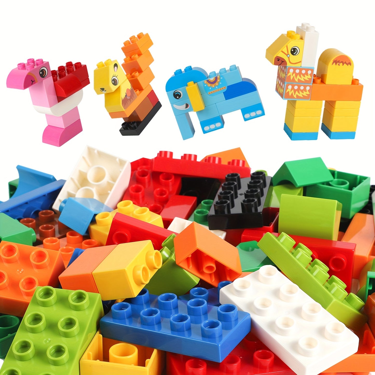 214 Pieces Toddler Educational Large Building Block Bricks