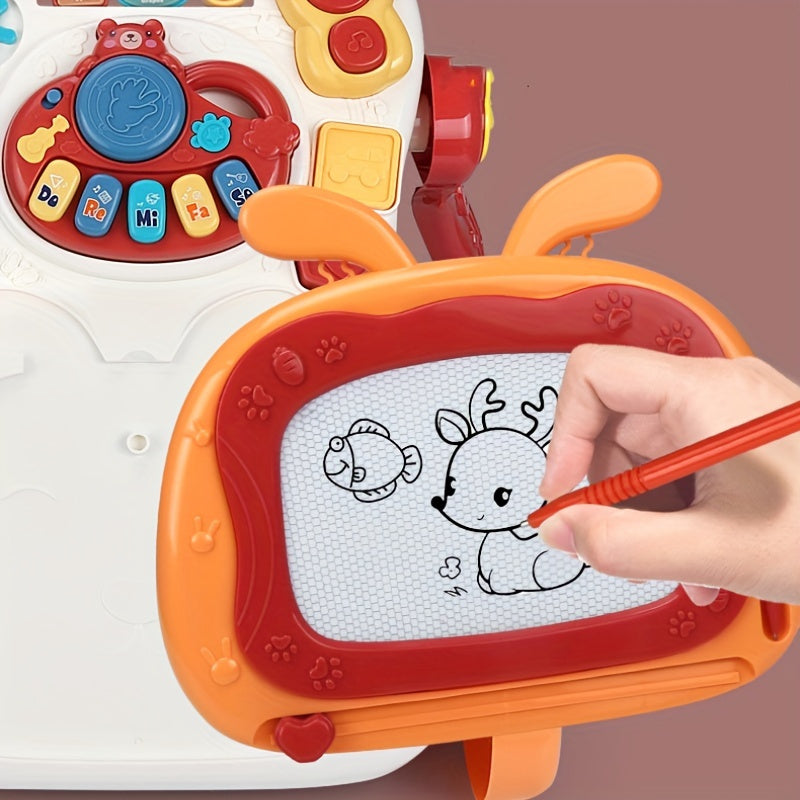 Sit-to-Stand Learning Walker, Early Educational Child Activity Center, Music Learning Toy