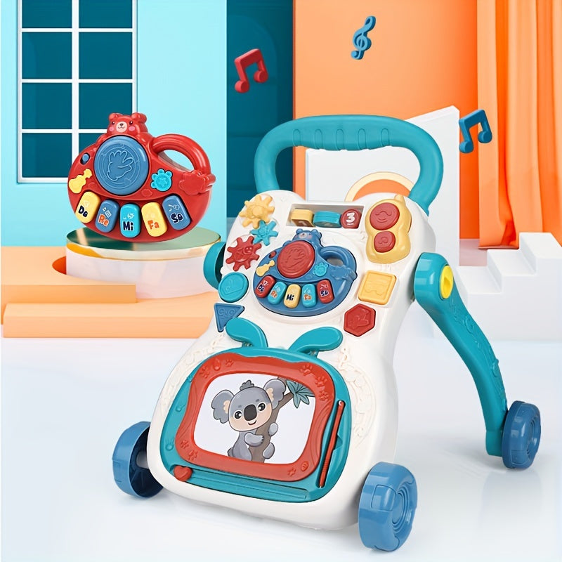 Sit-to-Stand Learning Walker, Early Educational Child Activity Center, Music Learning Toy