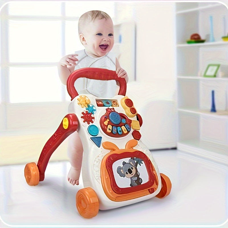 Sit-to-Stand Learning Walker, Early Educational Child Activity Center, Music Learning Toy