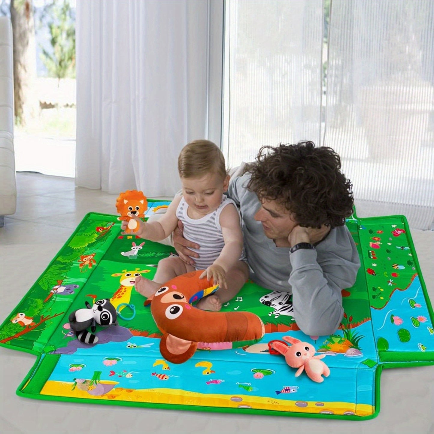 5-in-1 Baby Gym Activity Play Mat,