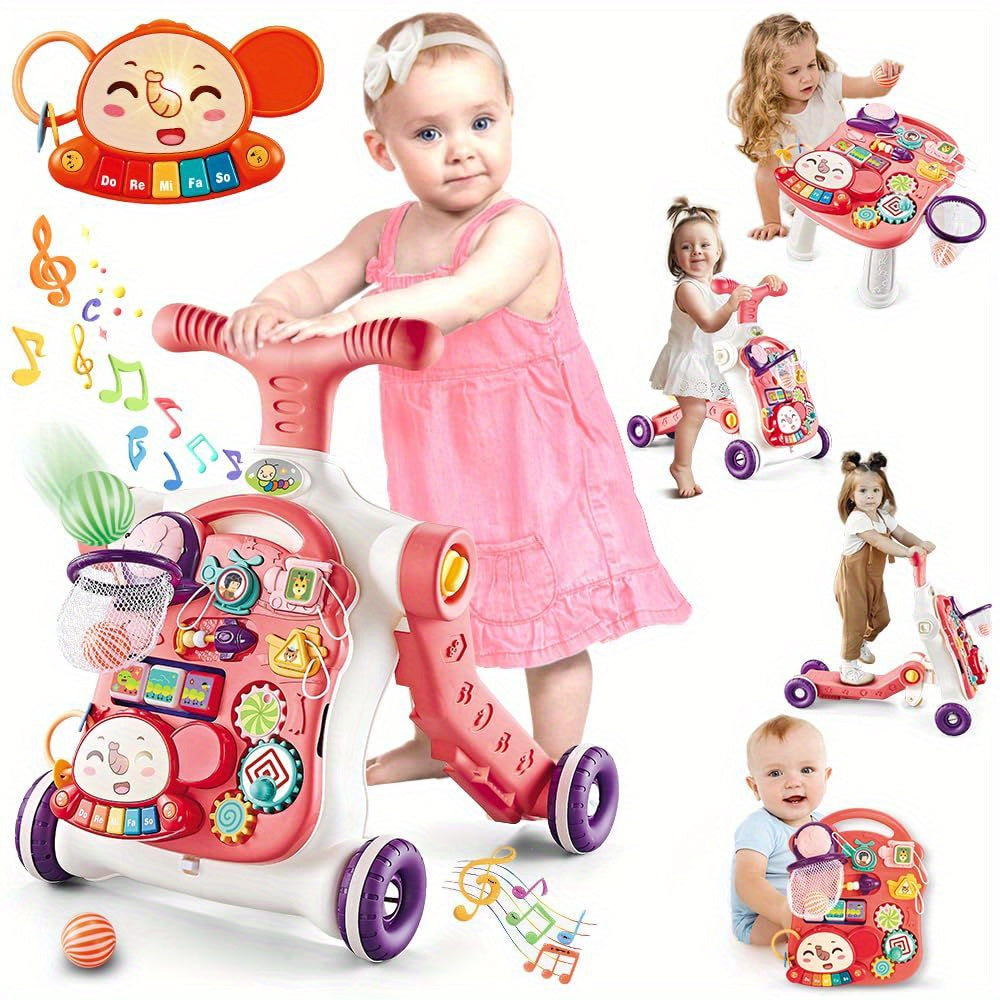Baby Walker 5 in 1, Sit-to-Stand Learning Walker