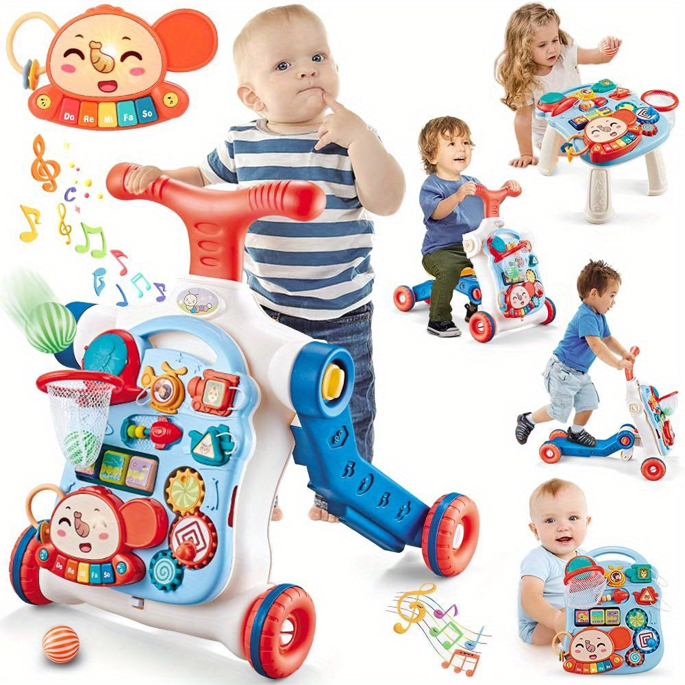Baby Walker 5 in 1, Sit-to-Stand Learning Walker