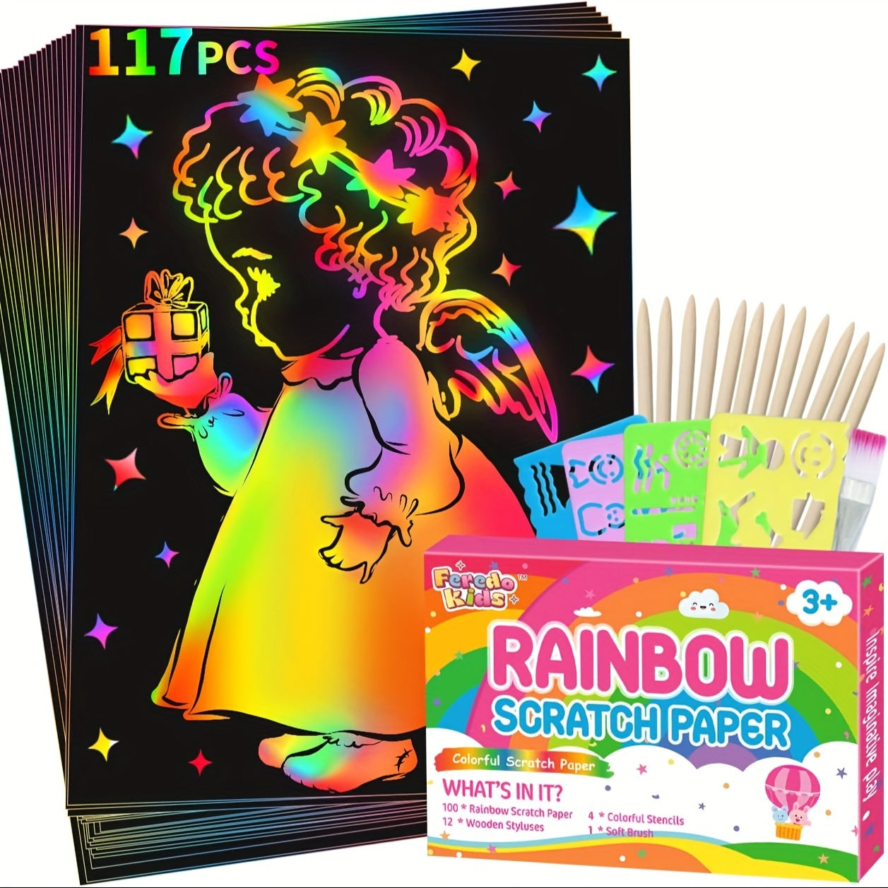Rainbow Scratch Paper