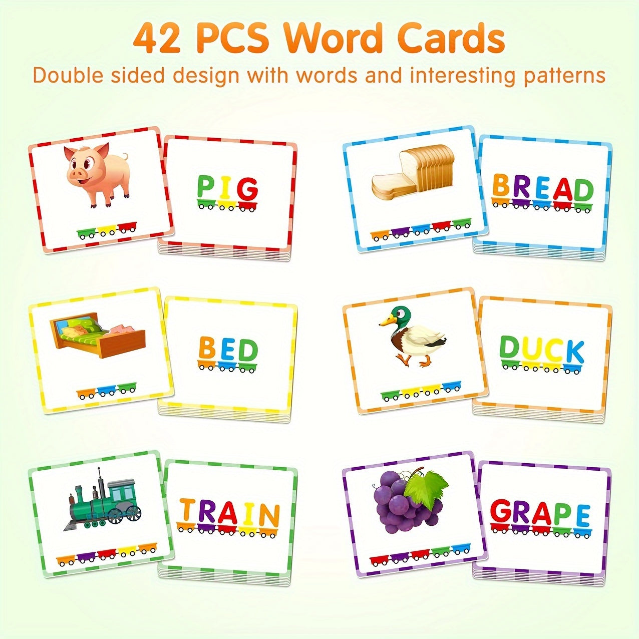 27 PCS Magnetic Wooden Alphabet Train Sets | ABC Letter Learning Toy Trains