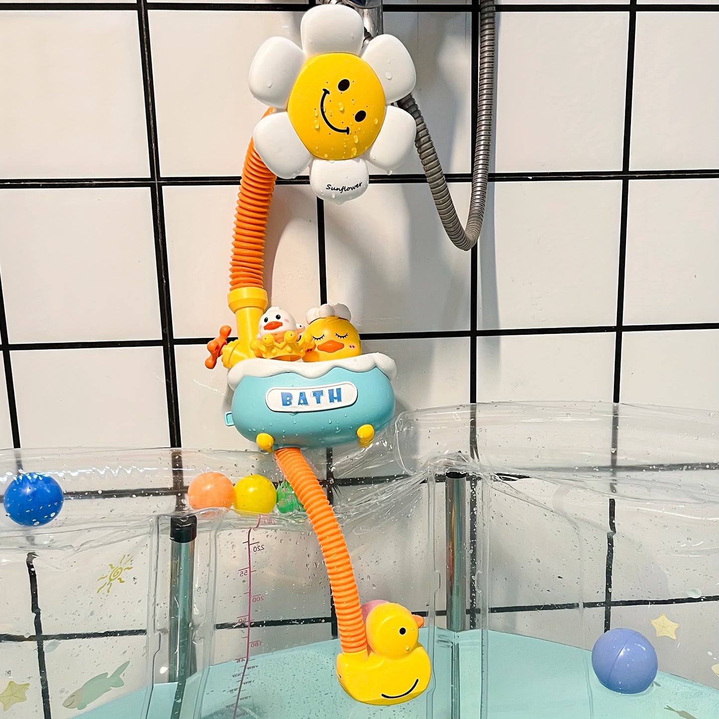 Baby Shower Toy With Electric Sprinkler, Bathtub, Water Play Toy