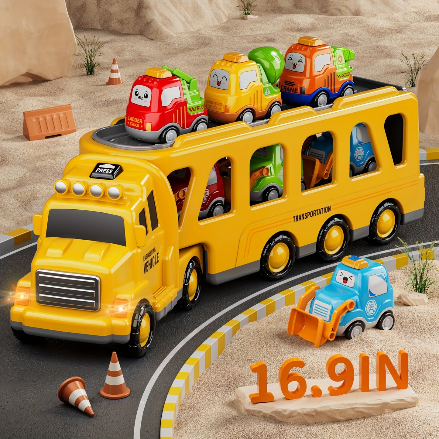 Cars and Truck With Lights & Sounds