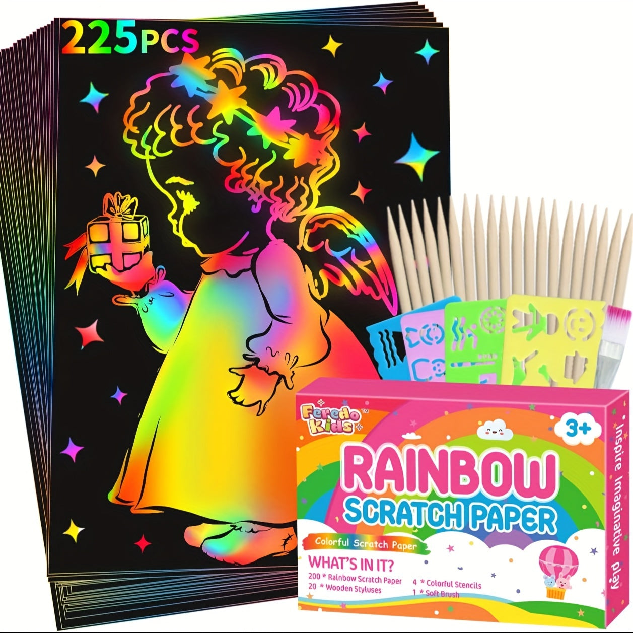 Rainbow Scratch Paper