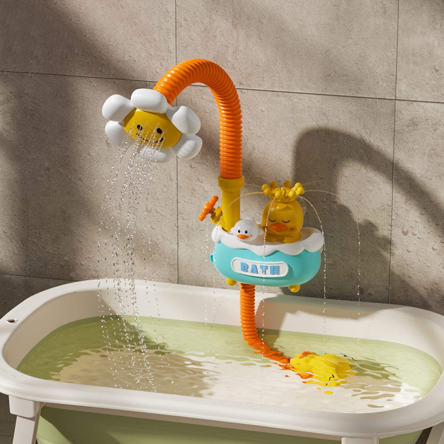Baby Shower Toy With Electric Sprinkler, Bathtub, Water Play Toy