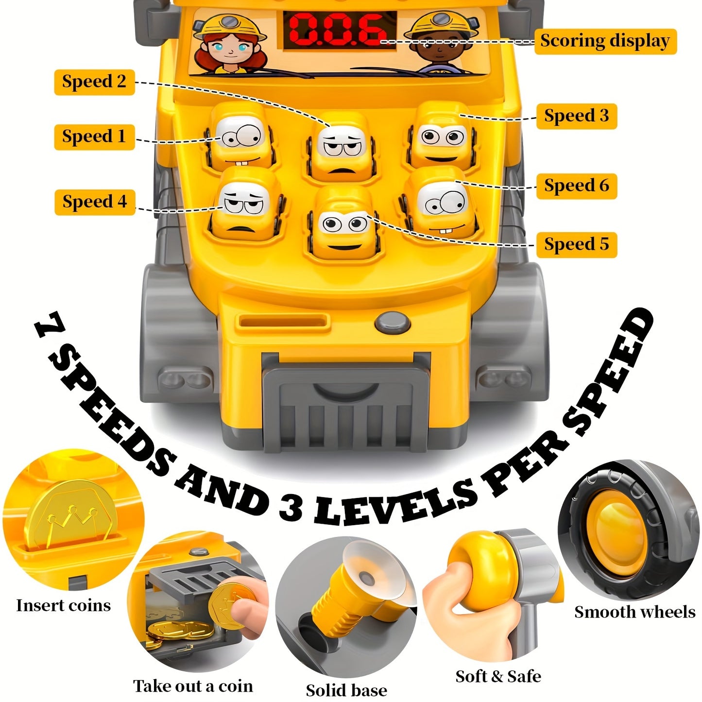 Construction Truck Electronic Arcade Toy