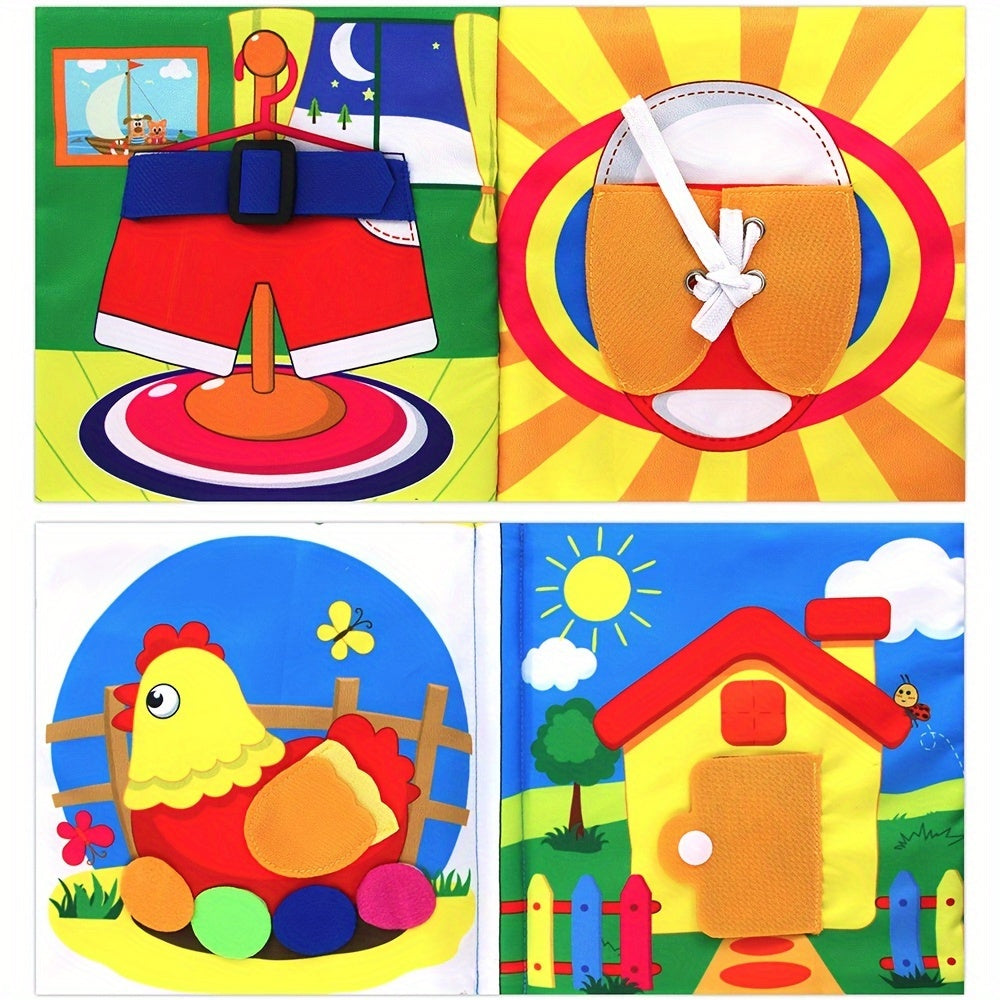 3D Baby Cloth Book Educational Infant Toy
