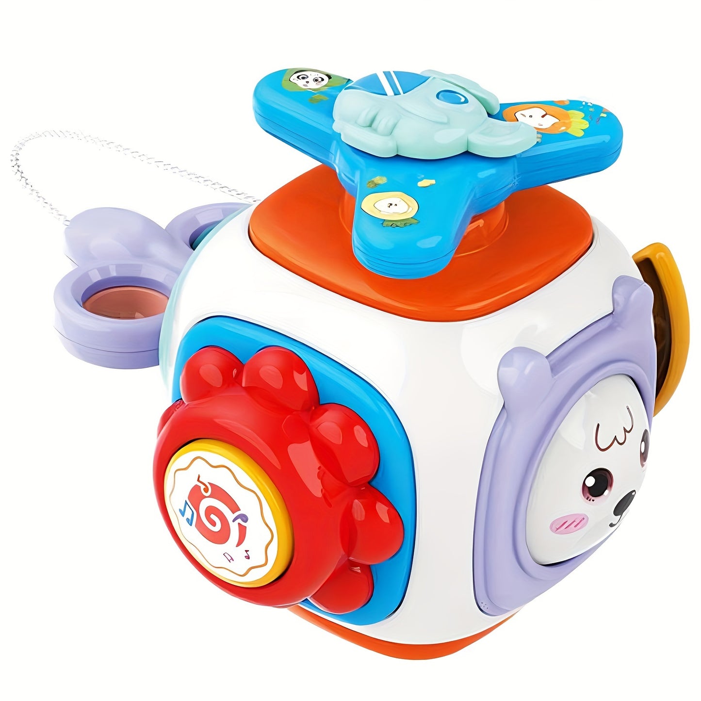 1pc 8-in-1 Busy Ball Cube for Toddlers