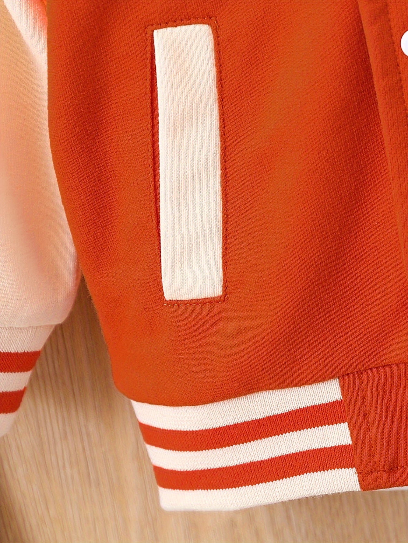 Cartoon Mouse Block Cotton Varsity Jacket,