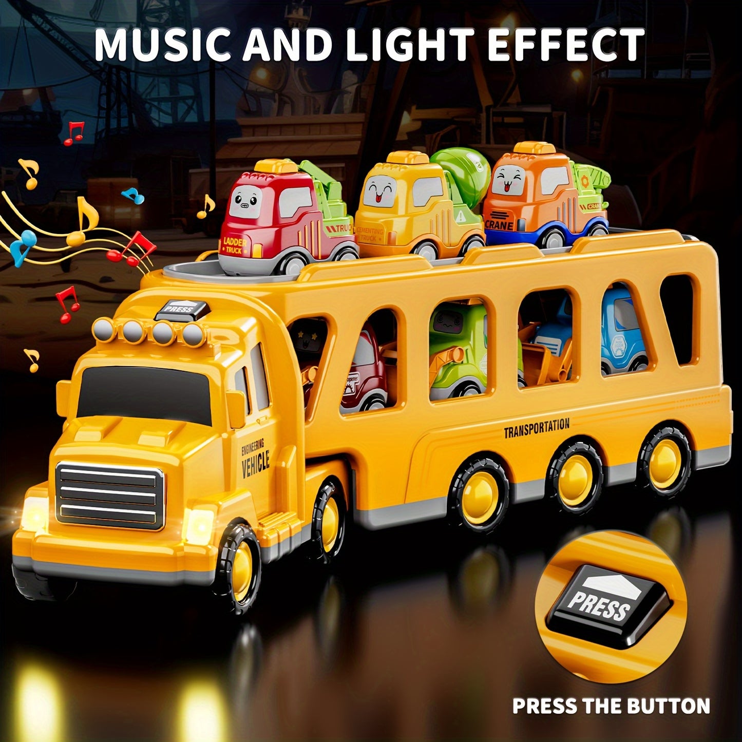 Cars and Truck With Lights & Sounds