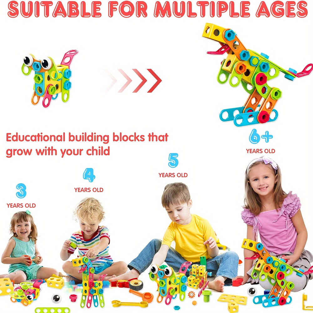 195 PCS Educational STEM ToyConstruction Building Blocks Toy Building Sets