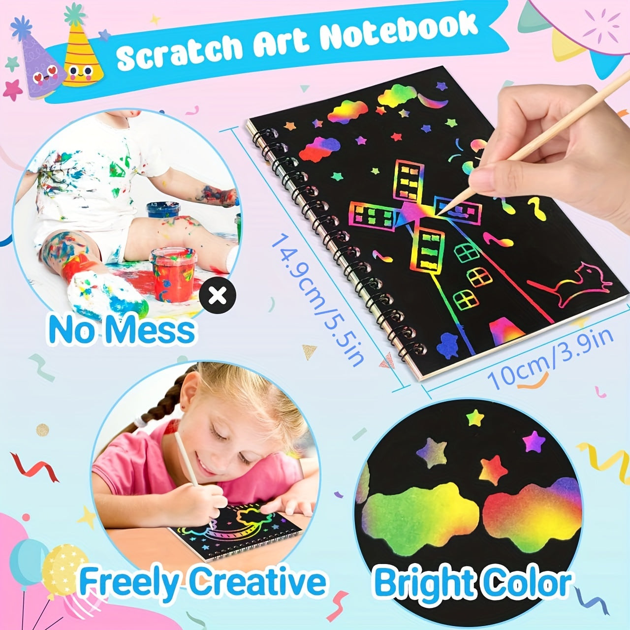 Rainbow Scratch Paper