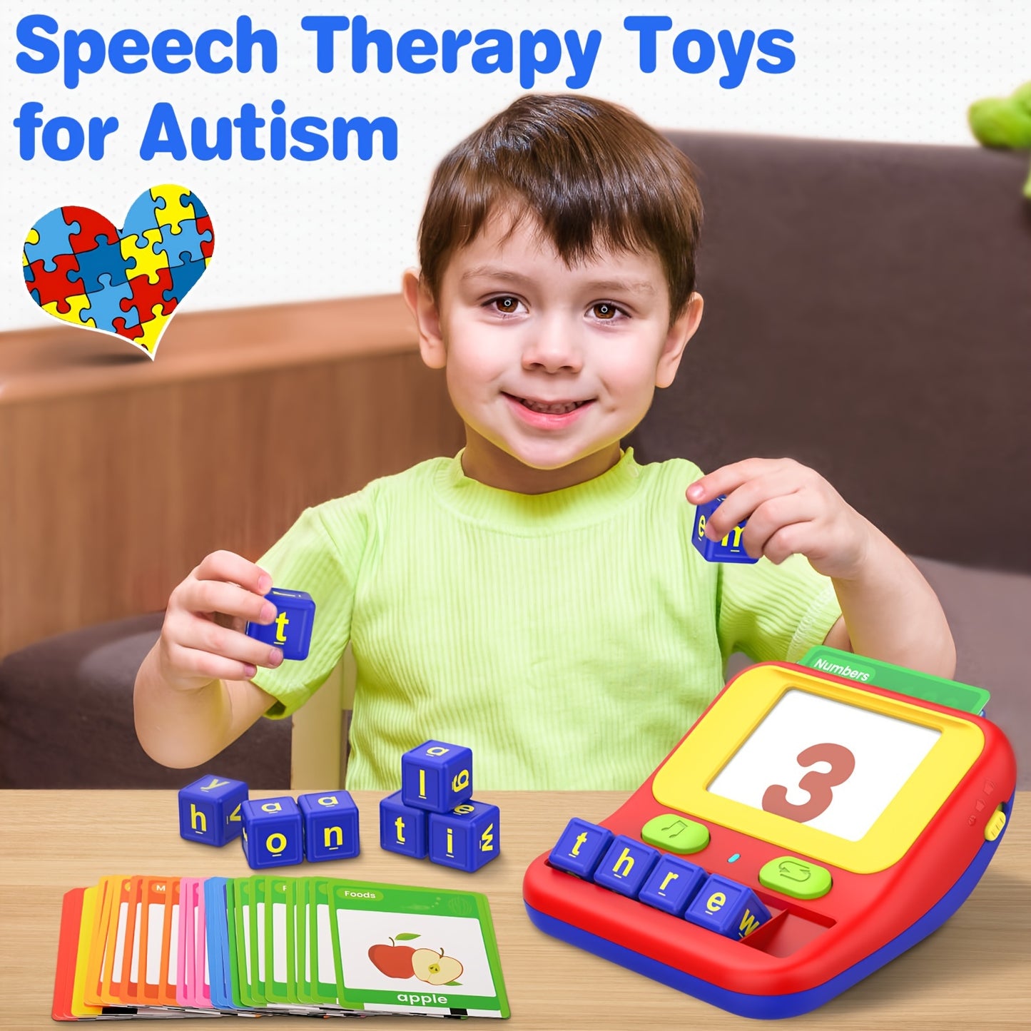 Educational Matching Letter Game, Autism Sensory , speech Therapy Toy