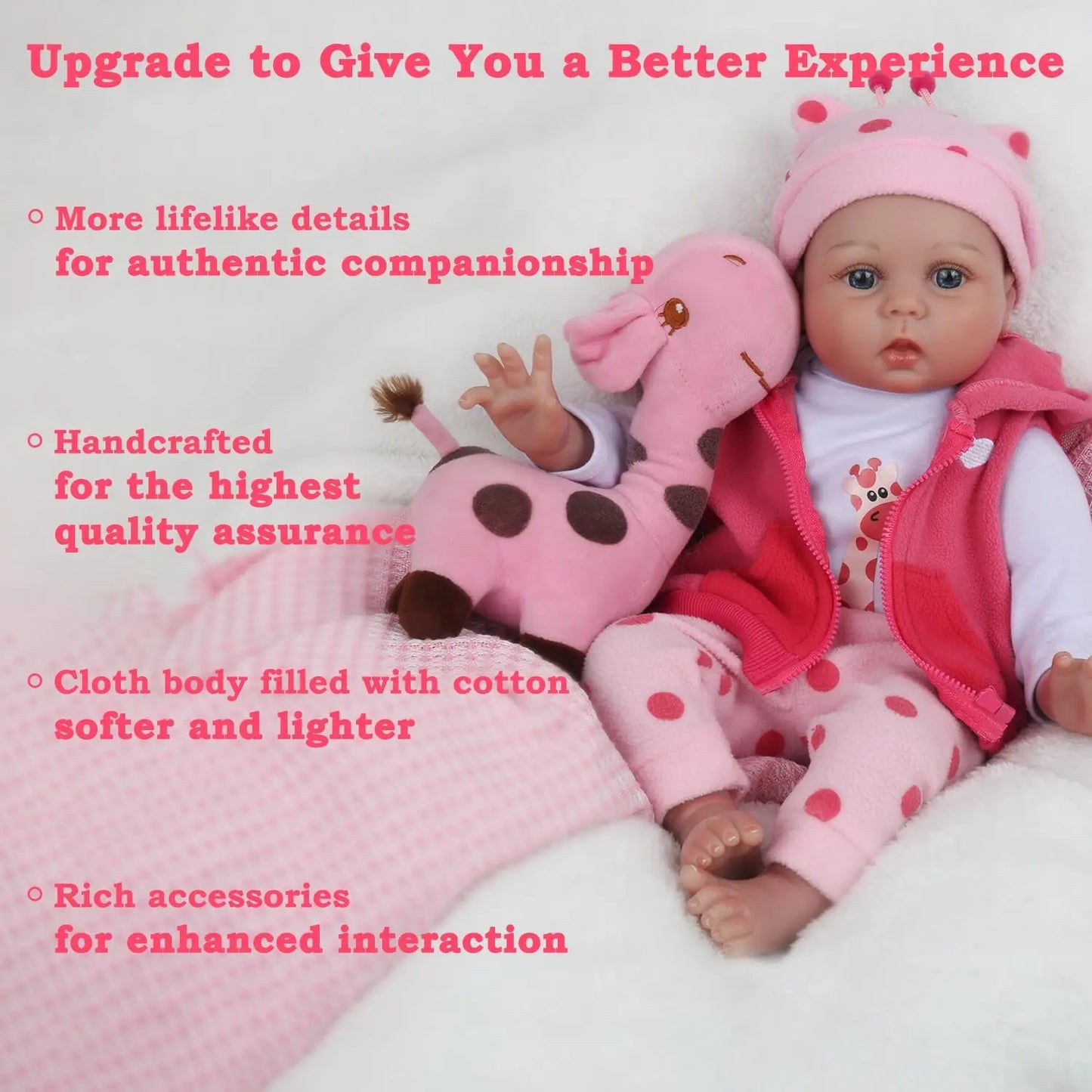 - 22 inches Realistic Newborn Soft Vinyl Baby dolls - 22 inches