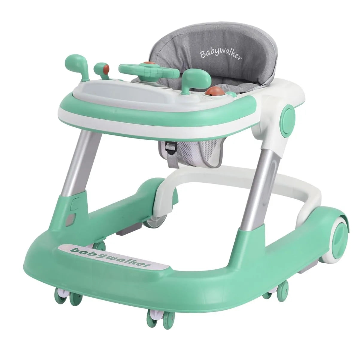 2 in1 Toddler Foldable Activity Walker for 6-18 Months