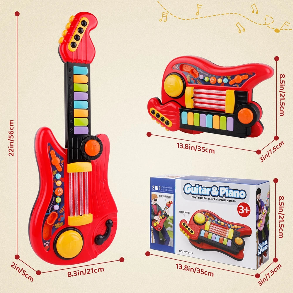 2 In 1 Electric Kids Guitar Piano