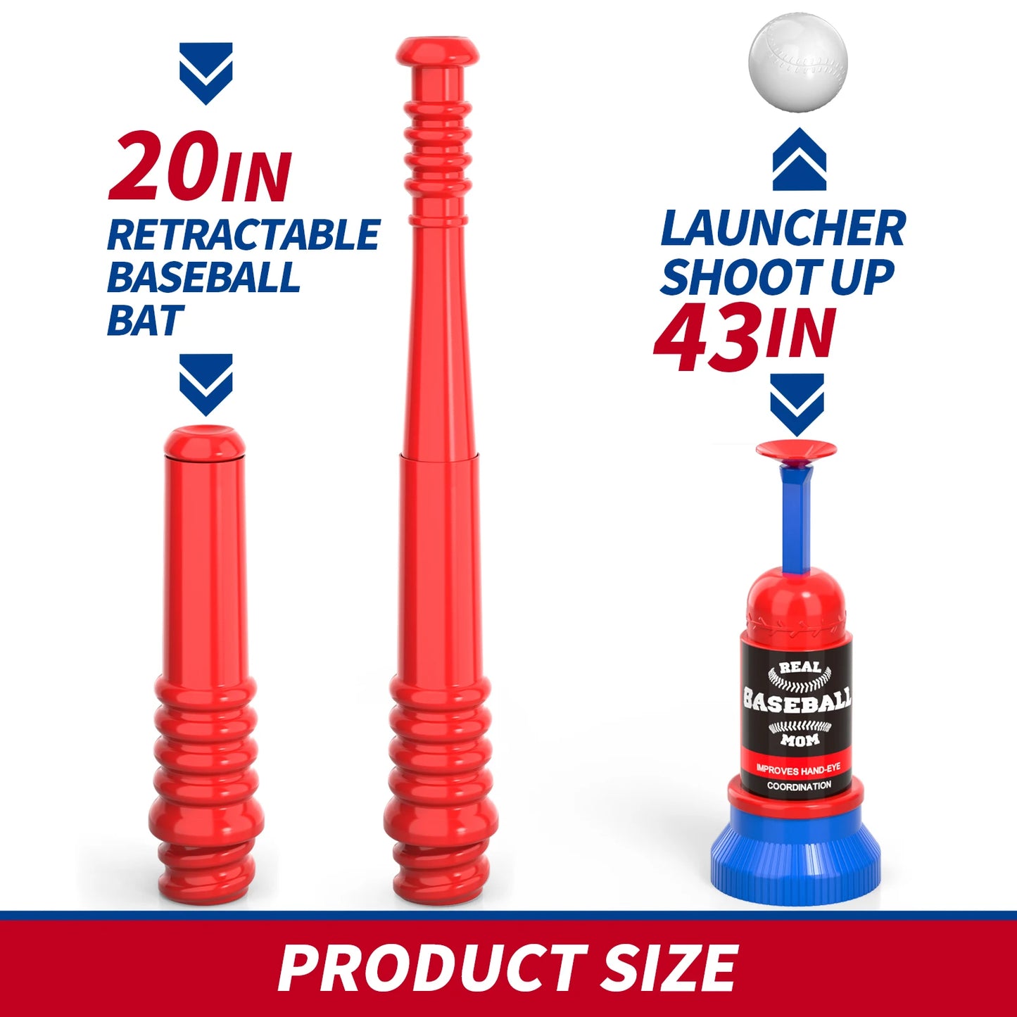 Indoor Outdoor Outside Sports T Ball Set with Auto Ball Launcher
