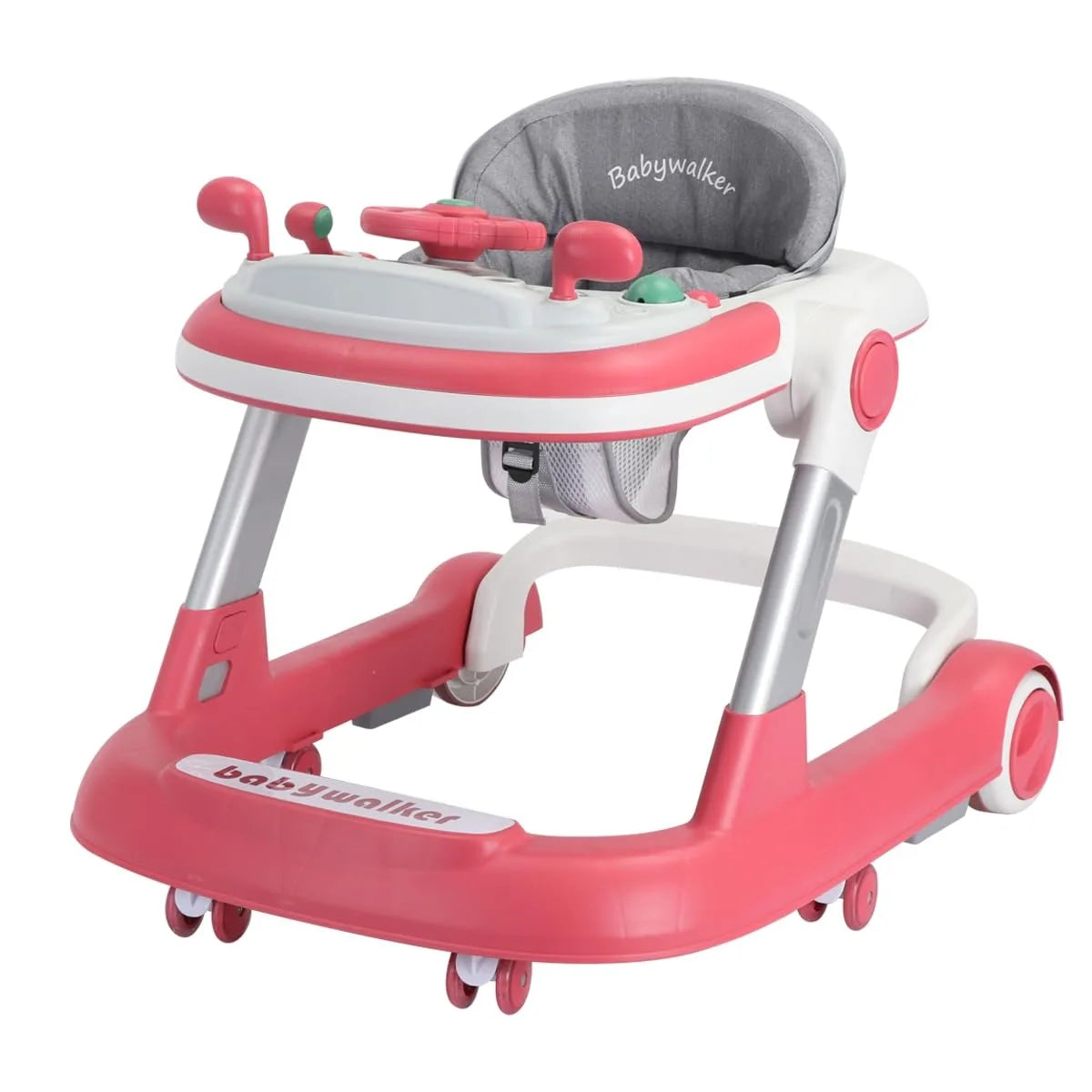 2 in1 Toddler Foldable Activity Walker for 6-18 Months