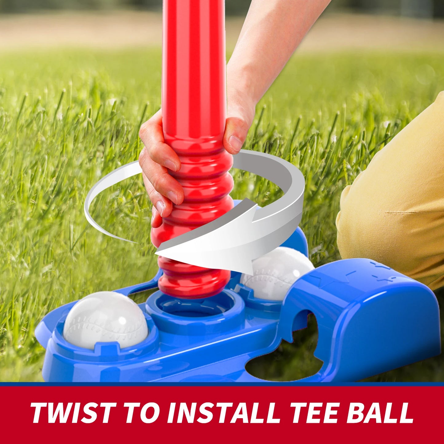 Indoor Outdoor Outside Sports T Ball Set with Auto Ball Launcher