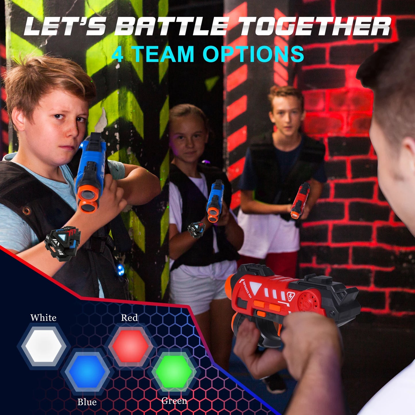 Laser Tag Set 2x Infrared Mini Laser Tag Blaster
