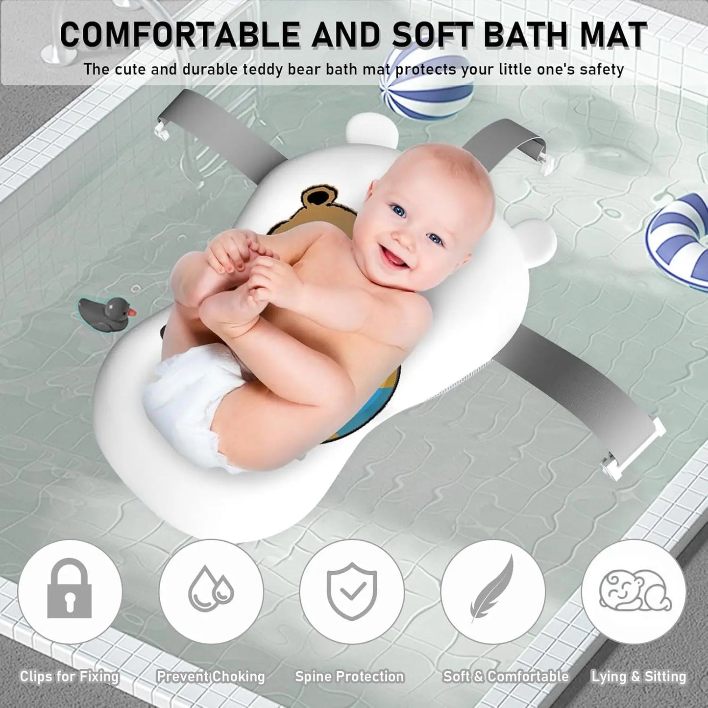 Real-Time Temperature Display Bathroom Tub