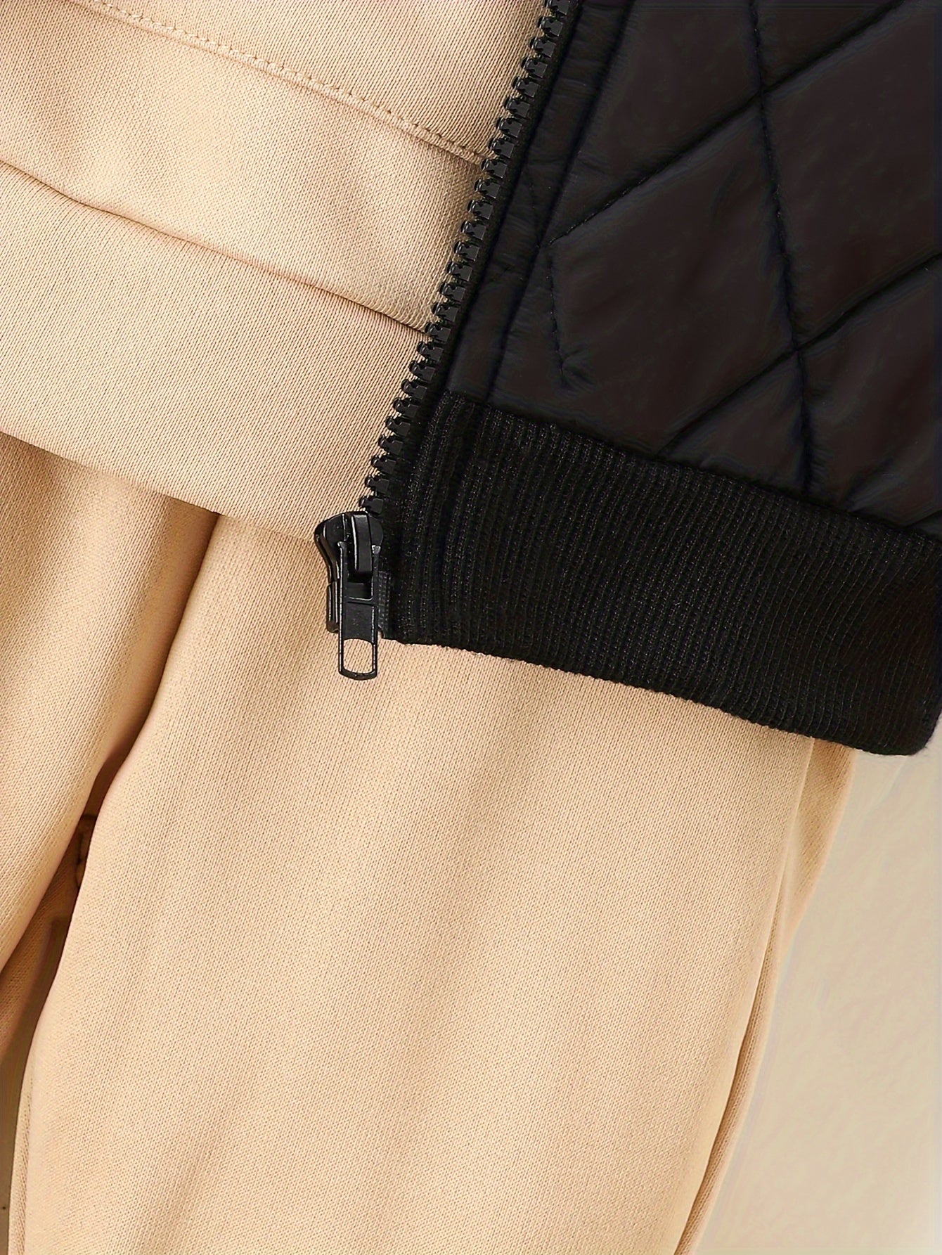 3pcs Fleece Outfit, Hooded Vest & Sweatshirt & Pants