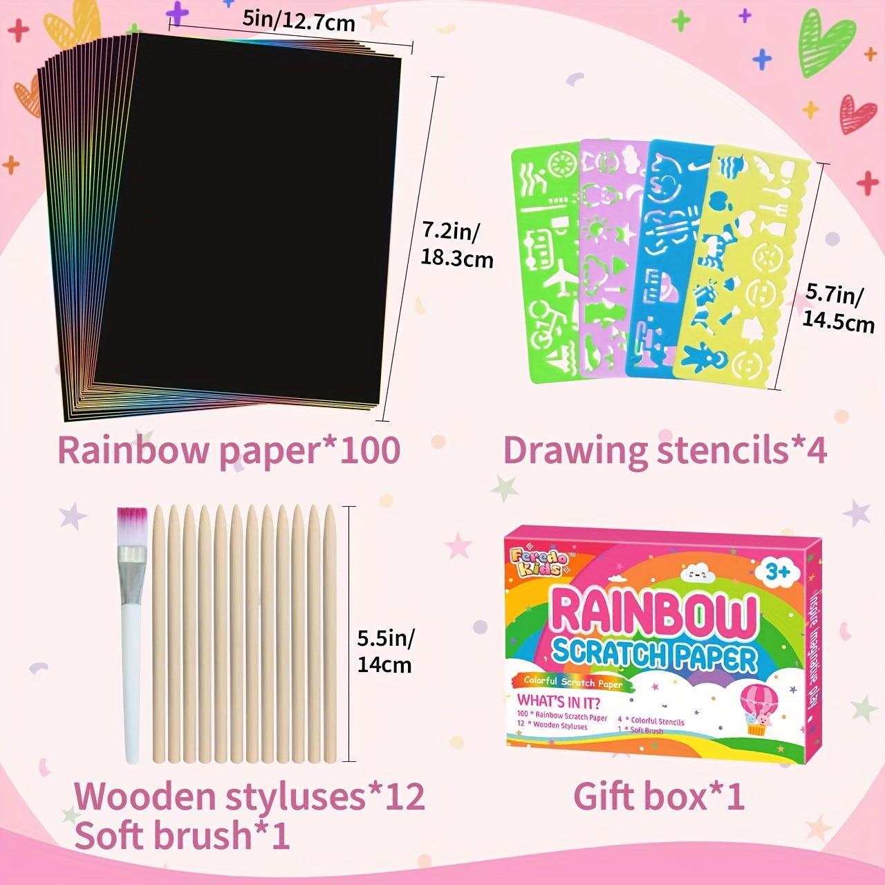 Rainbow Scratch Paper
