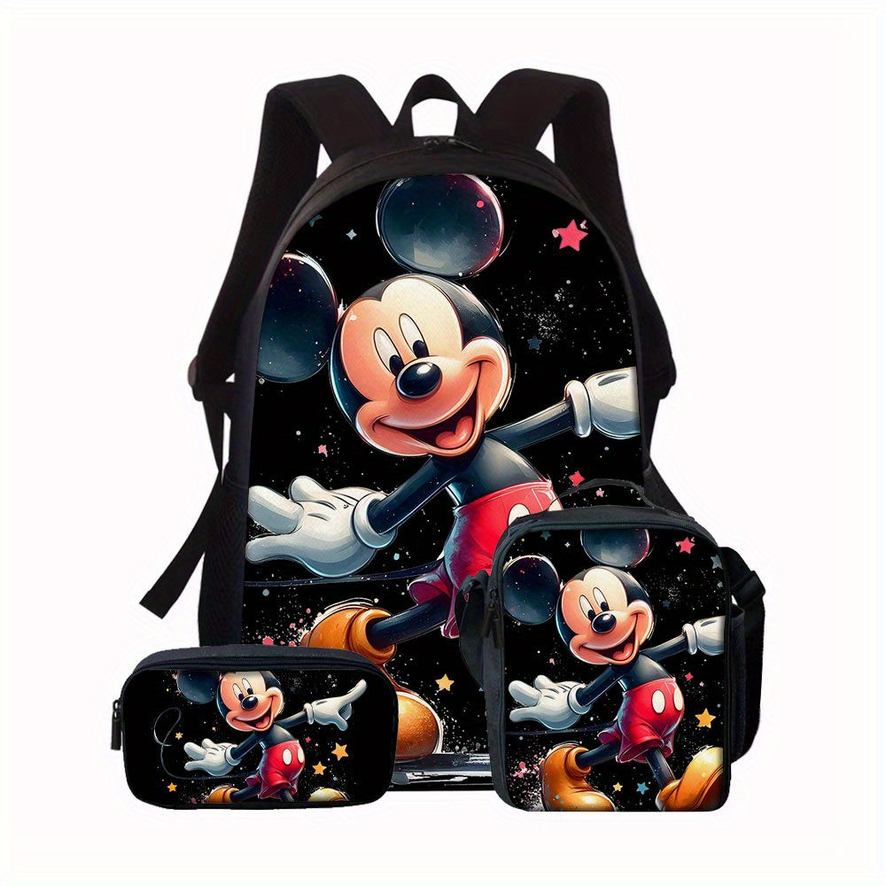 3pcs Disney Mickey Mouse Backpack Set,