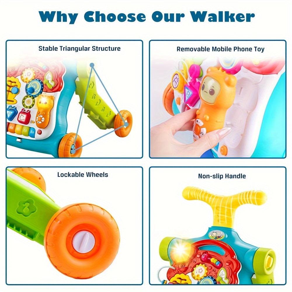 Baby Walker 5 in 1, Sit-to-Stand Learning Walker