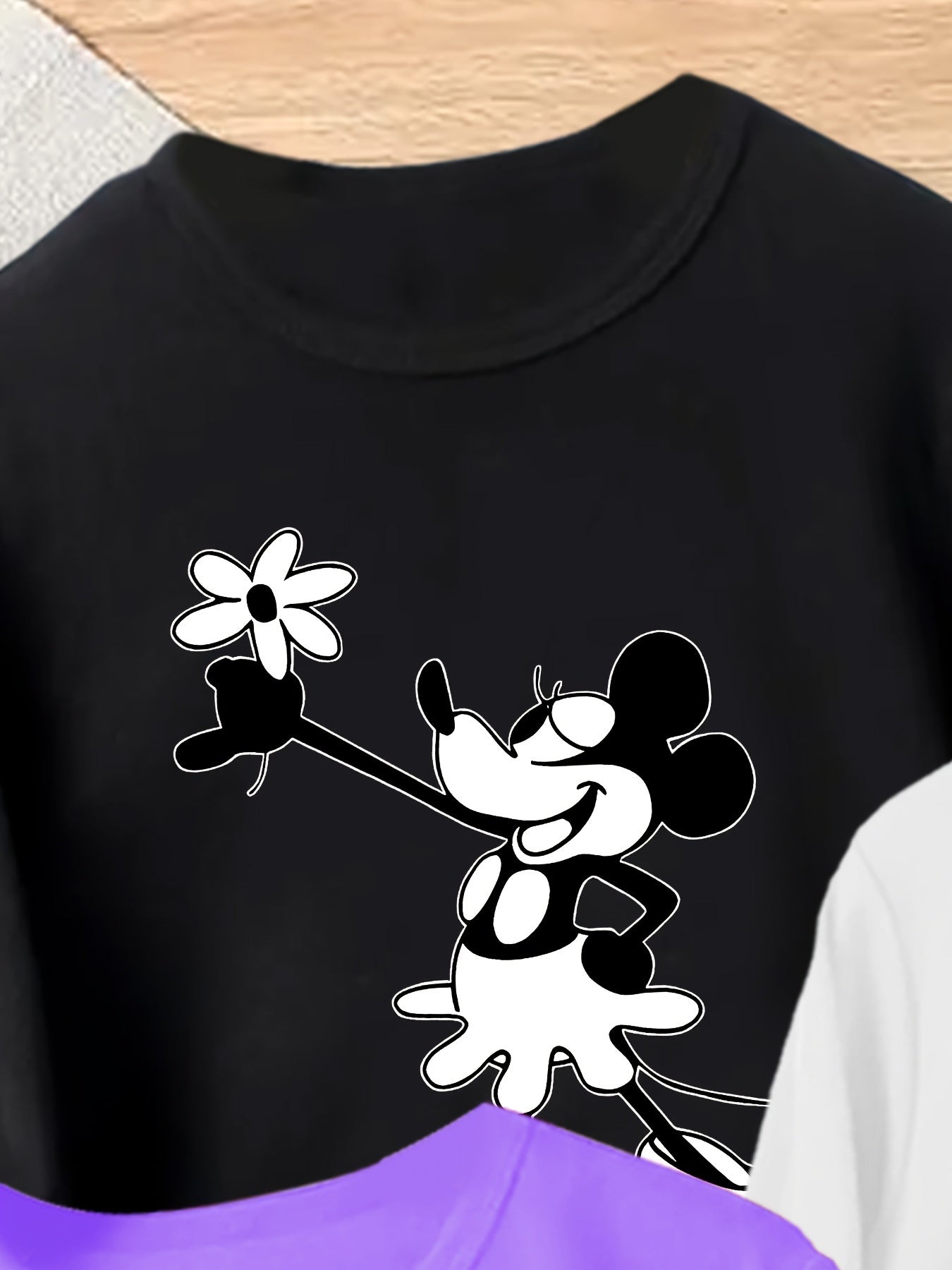 5pcs Girls' Print Long Sleeve Tops -