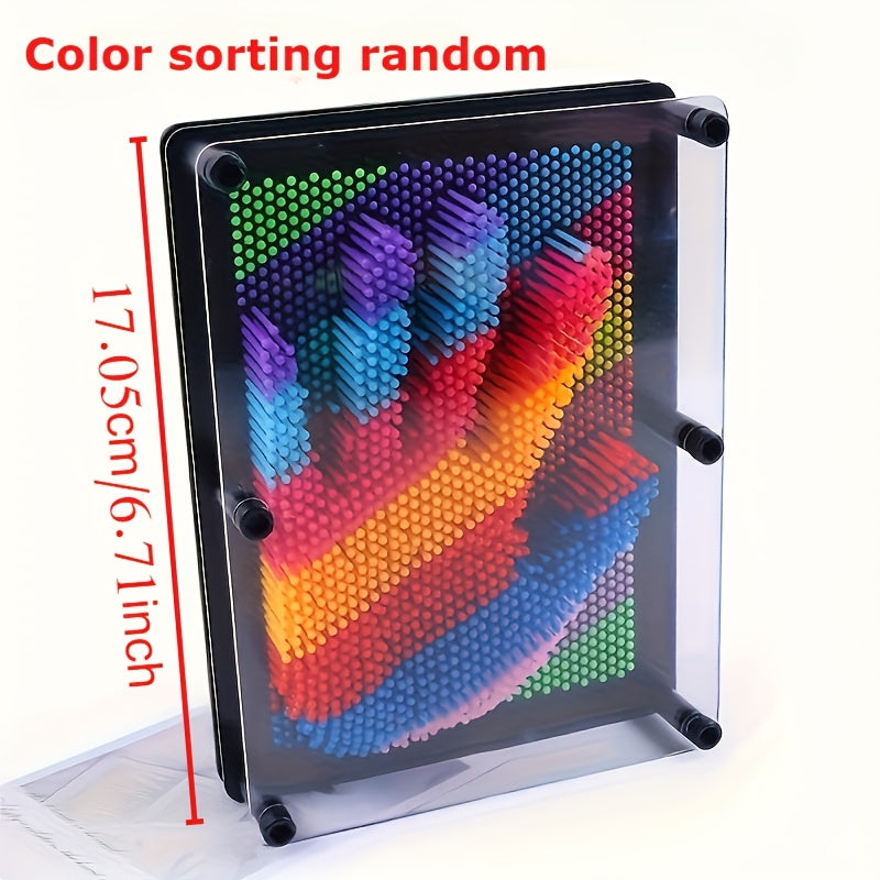 Colorful Rainbow Creative Plastic Pin Art Board