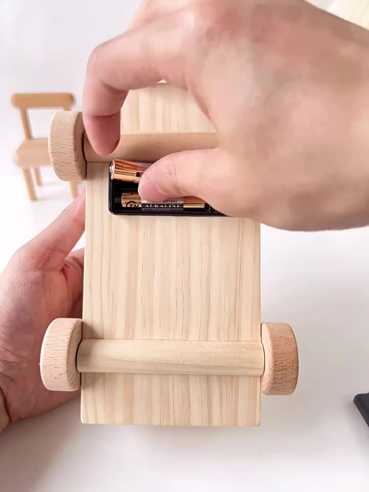 Wooden LED Switch Repair Disassembly Screw Tool Car Learning Toy
