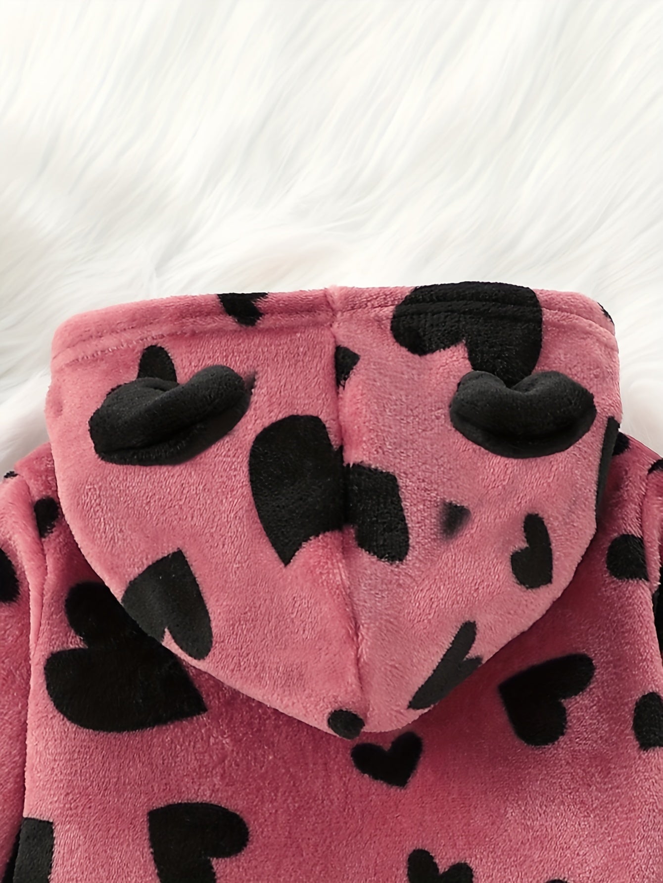 Two-piece Set:Hooded Plush Sweatshirt + Pants