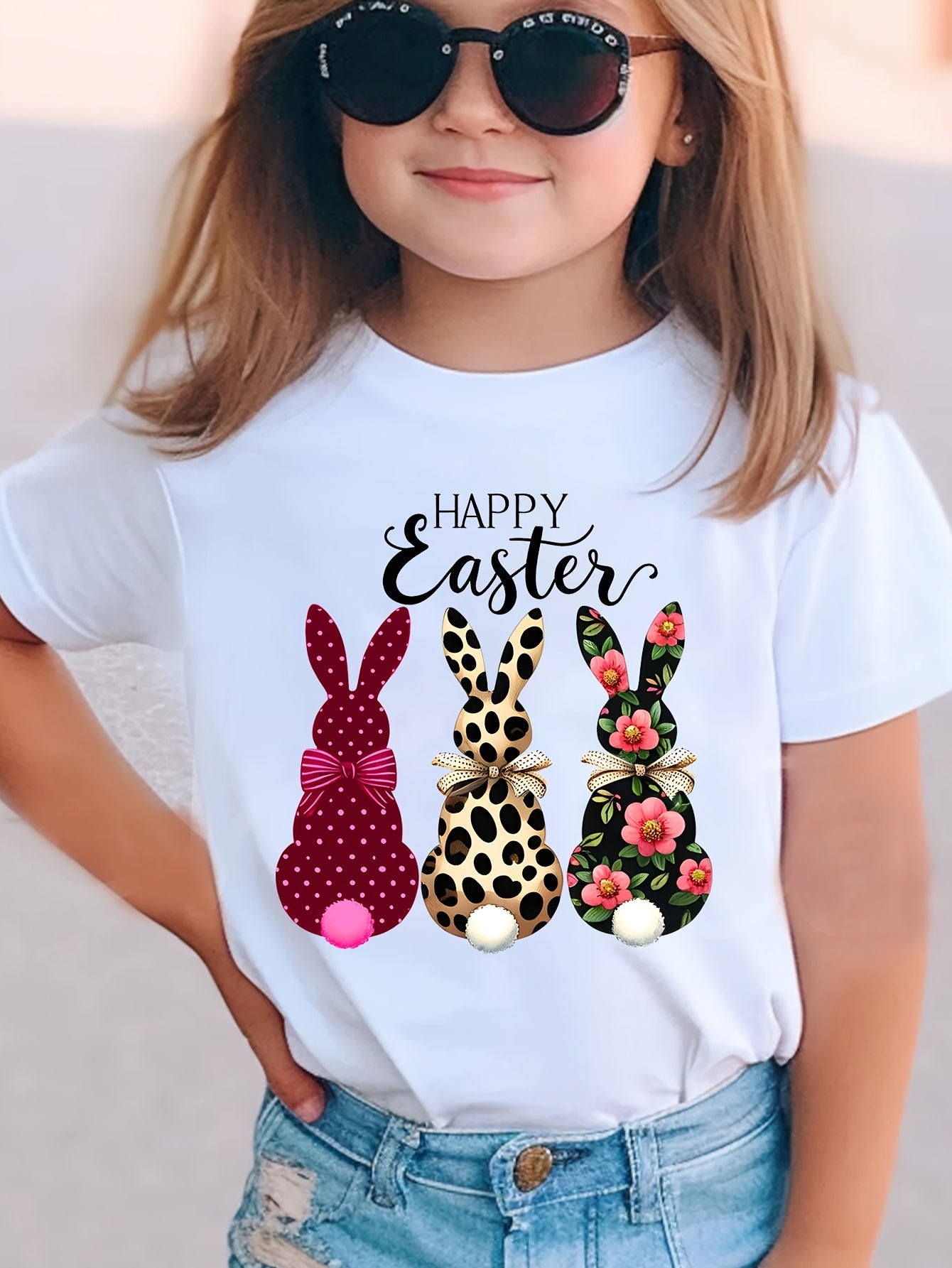Easter White Cotton T-Shirt