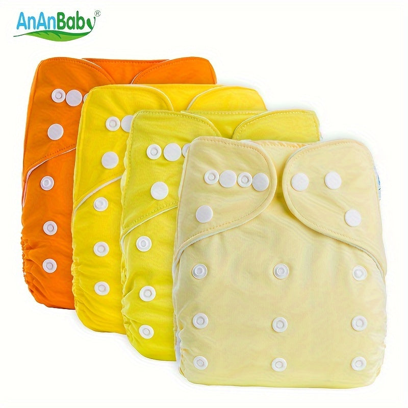 4-pack Children's Diapers Are Reusable, Washable And Adjustable,