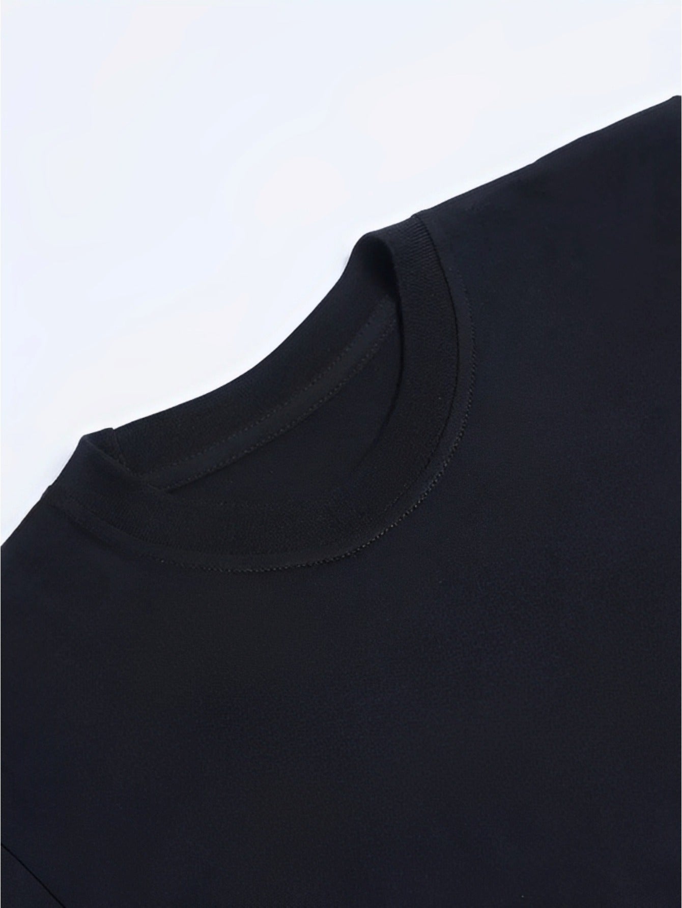 Easter Bunny Black Crew Neck Short Sleeve Tee