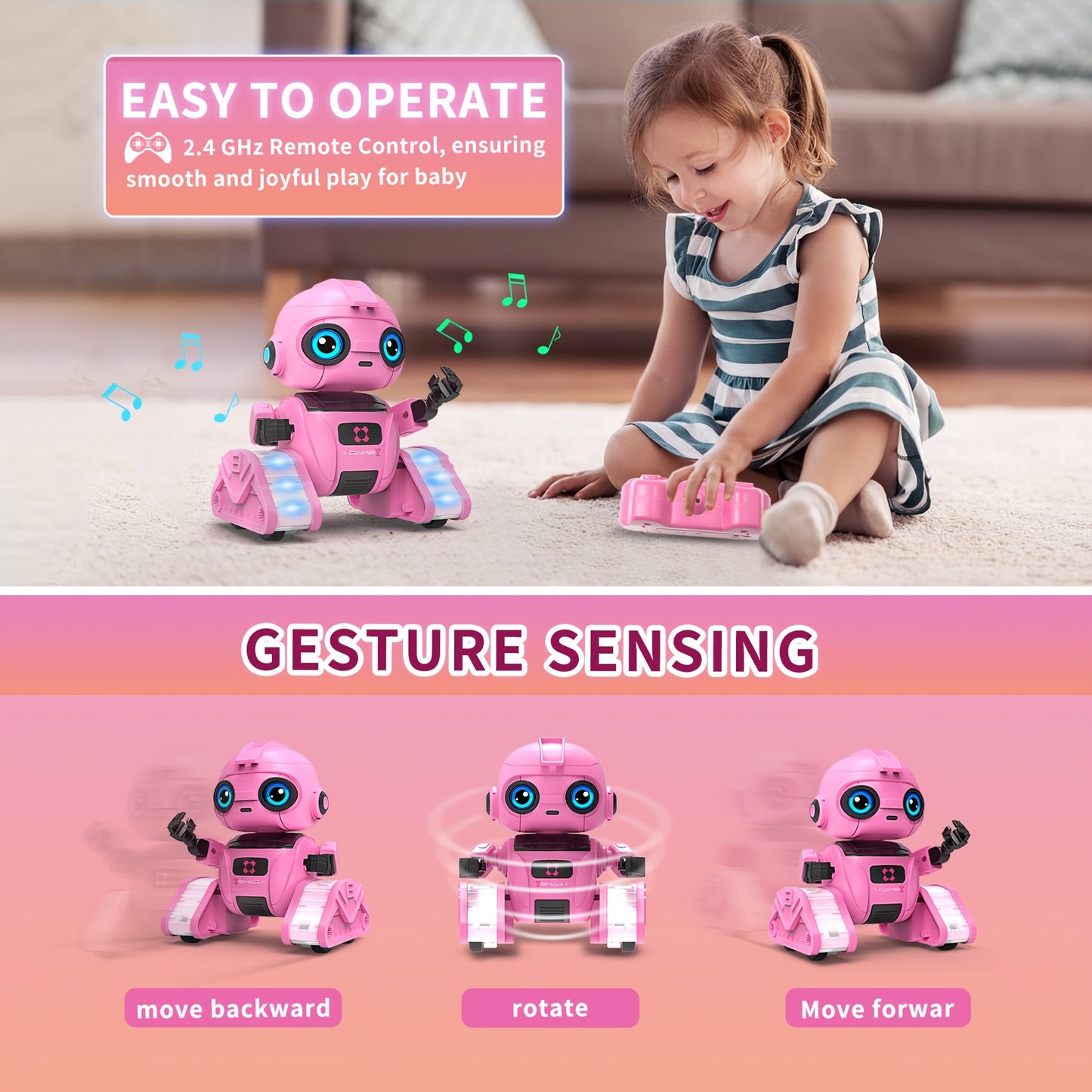 Interactive Mini Remote Control Robot Toy