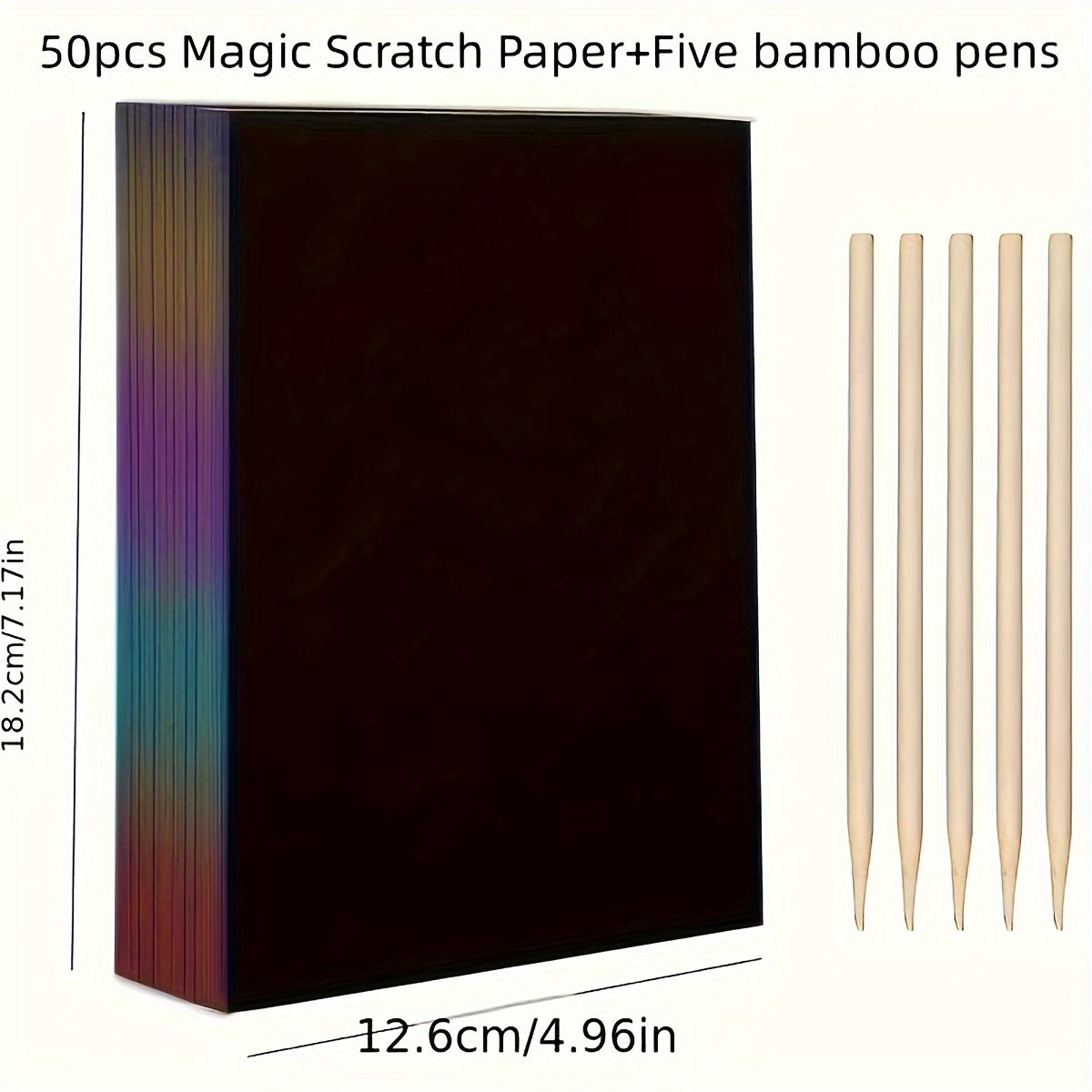Rainbow Paper Scratch Painting Set