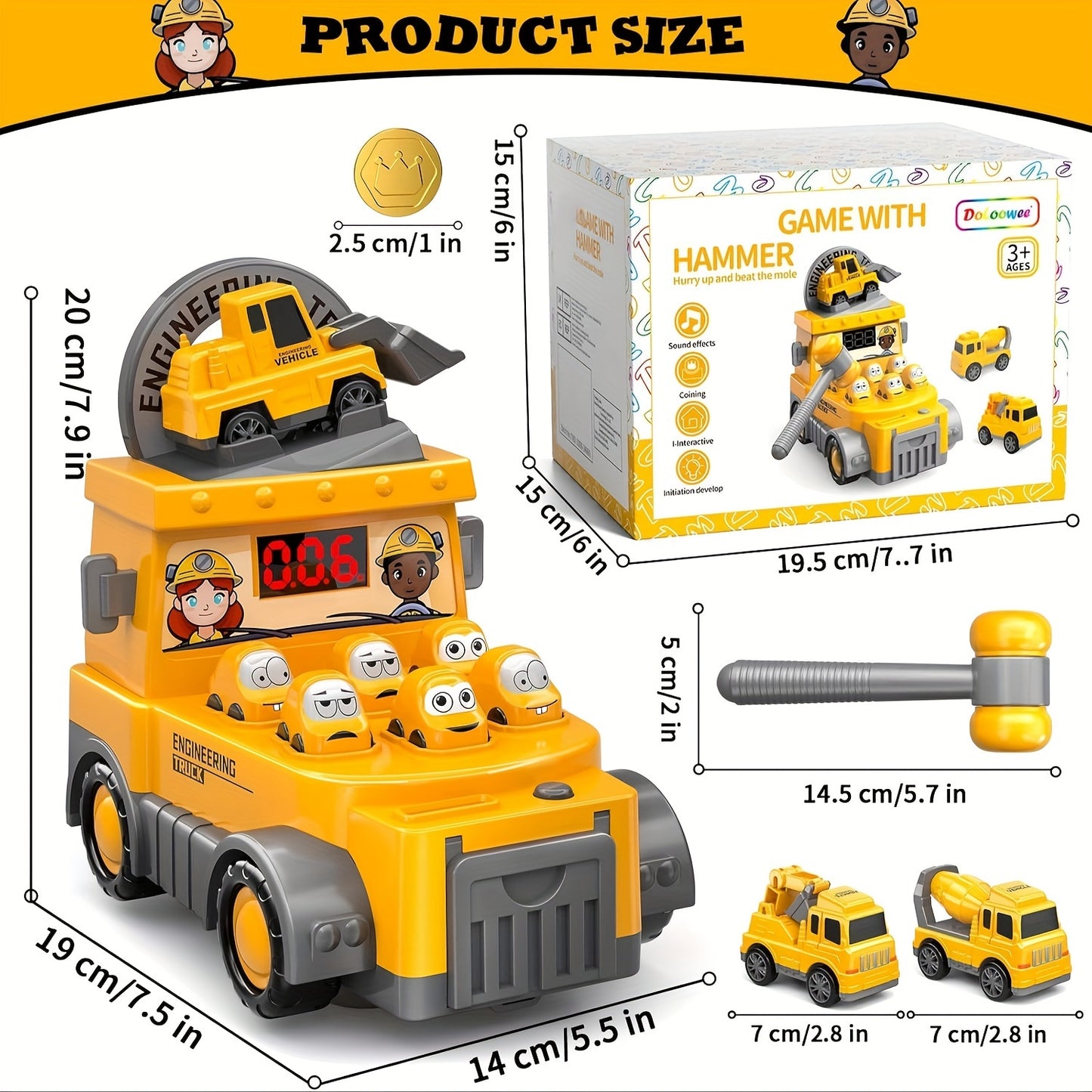 Construction Truck Electronic Arcade Toy
