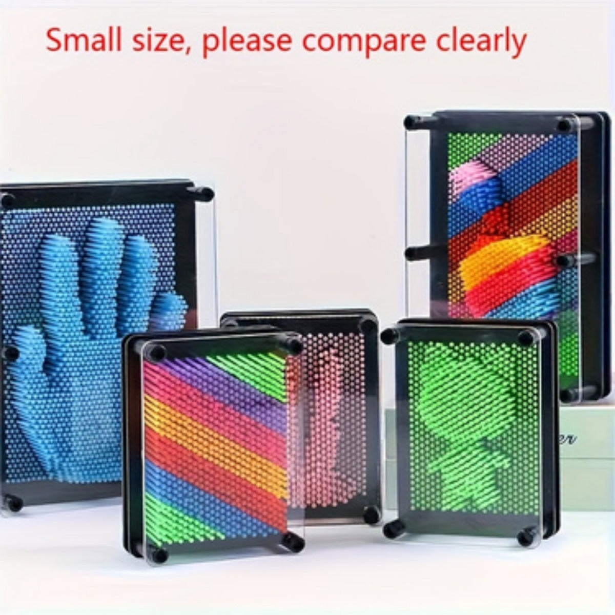 Colorful Rainbow Creative Plastic Pin Art Board