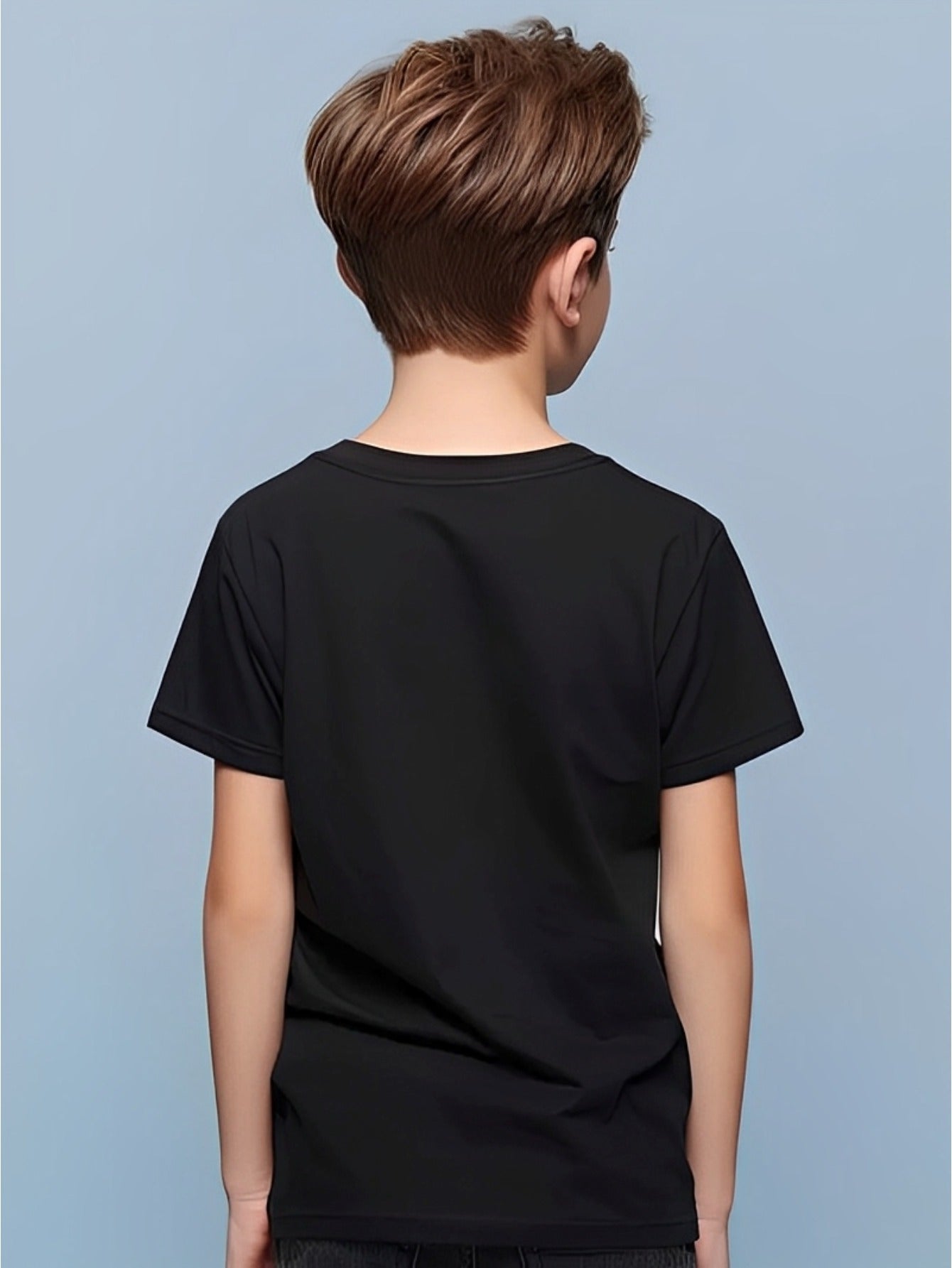Easter Bunny Black Crew Neck Short Sleeve Tee