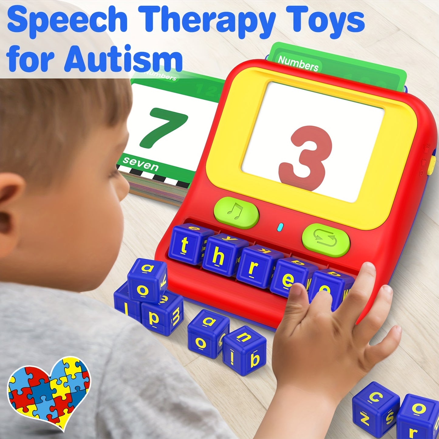 Educational Matching Letter Game, Autism Sensory , speech Therapy Toy