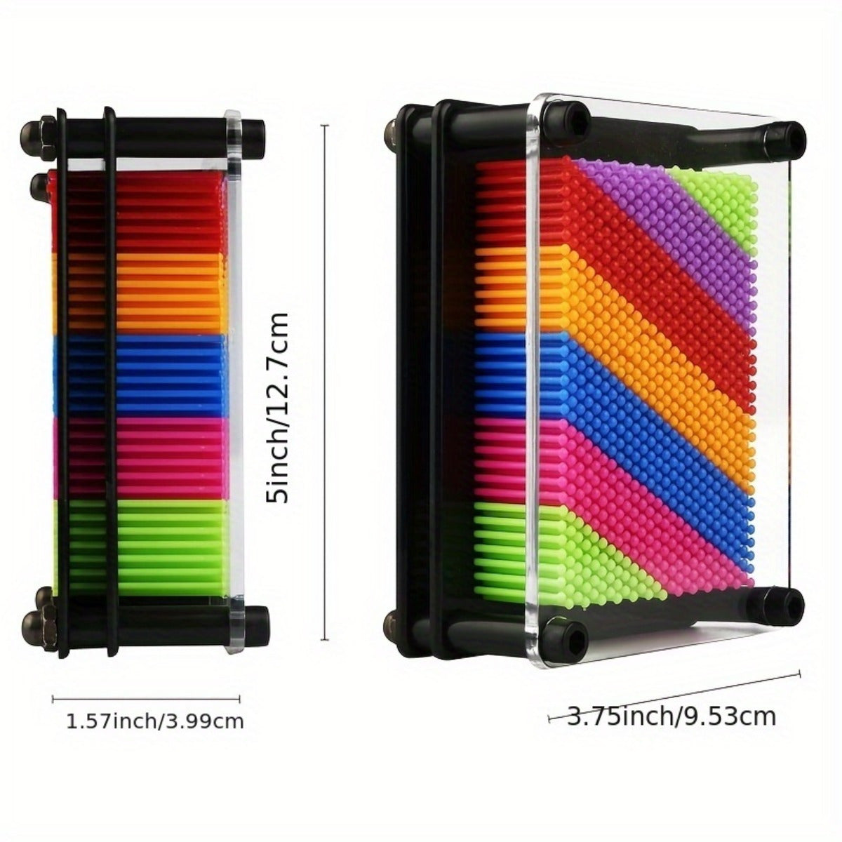 Colorful Rainbow Creative Plastic Pin Art Board