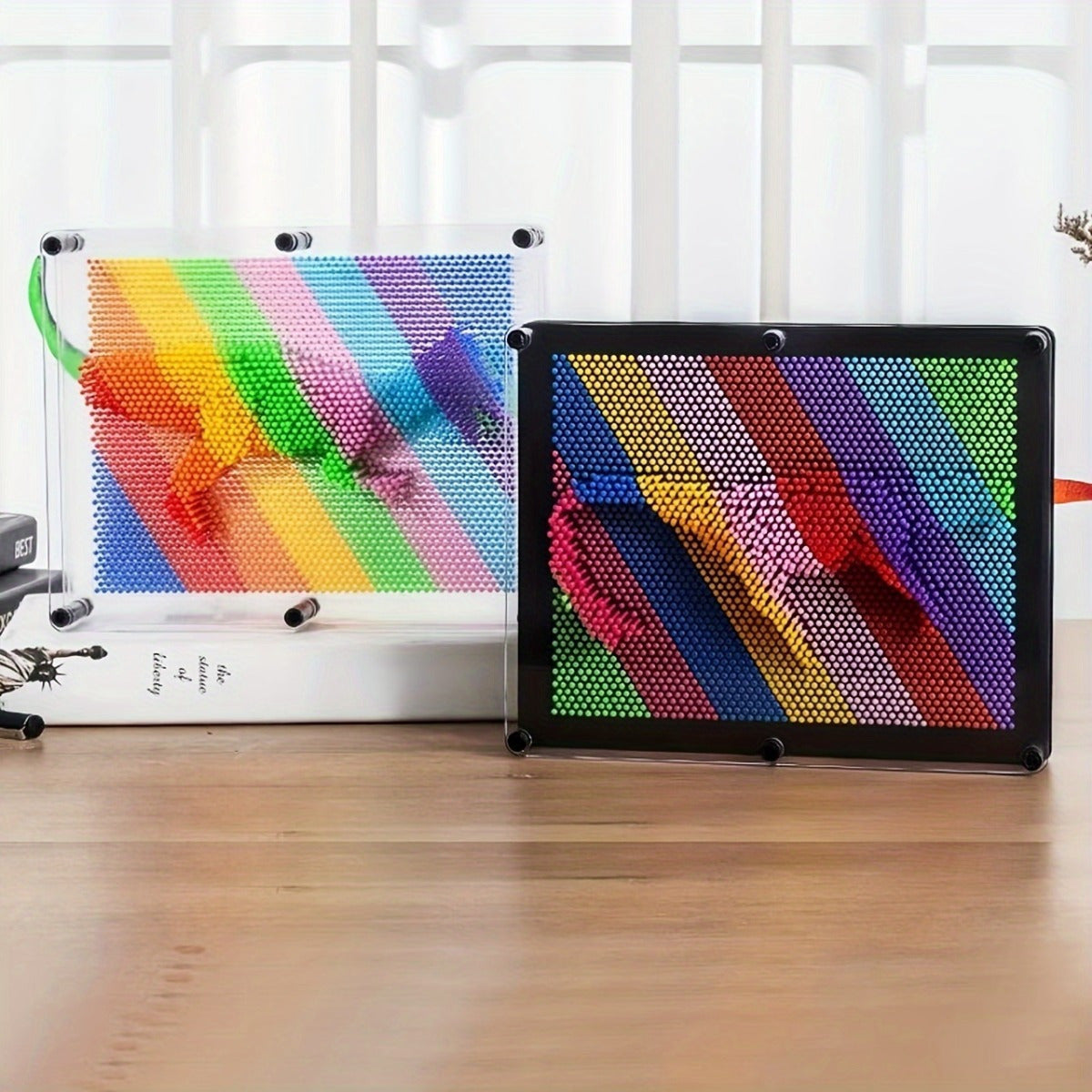Colorful Rainbow Creative Plastic Pin Art Board